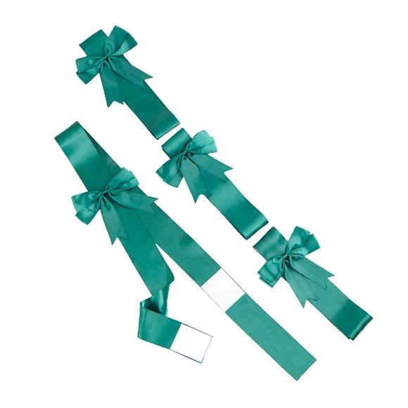 Sets of 4 Cabinet GREEN Bows - Picture 3 of 3